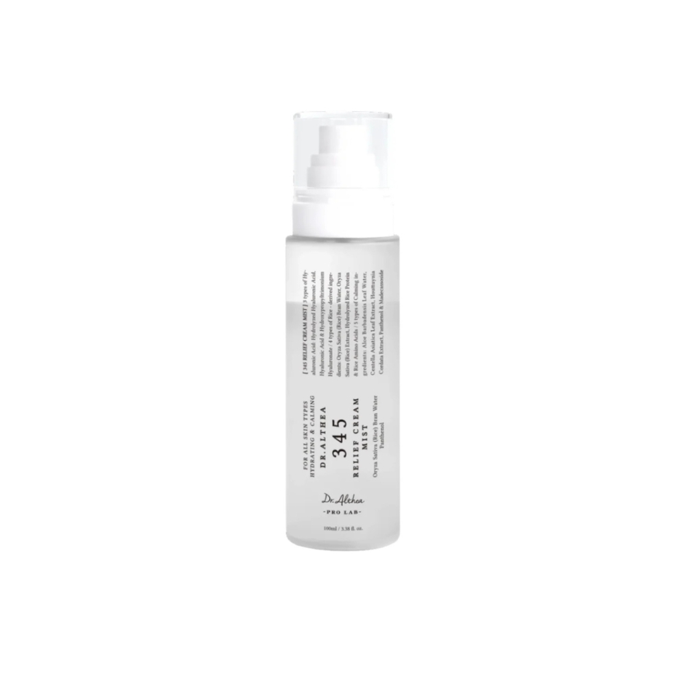 Dr. Althea Korėjietiški tonikai ir dulksnos "345 Relief Cream Mist" veido dulksna Dr. Althea "345 Relief Cream Mist" veido dulksna. Korėjietiški tonikai ir dulksnos