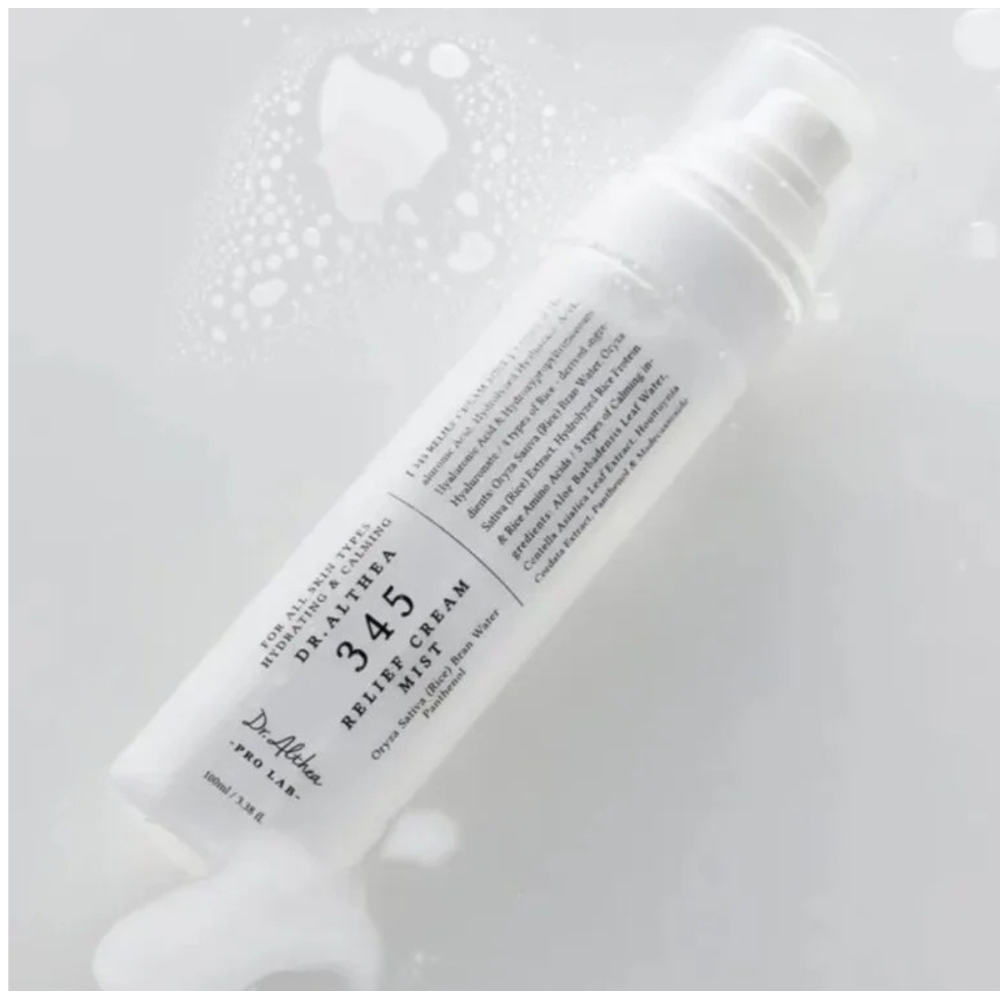 Dr. Althea Korėjietiški tonikai ir dulksnos "345 Relief Cream Mist" veido dulksna Dr. Althea "345 Relief Cream Mist" veido dulksna. Korėjietiški tonikai ir dulksnos