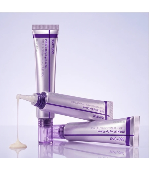 "360 Shot PDRN Lifting Eye Cream" paakių kremas. Korėjietiška paakių priežiūra