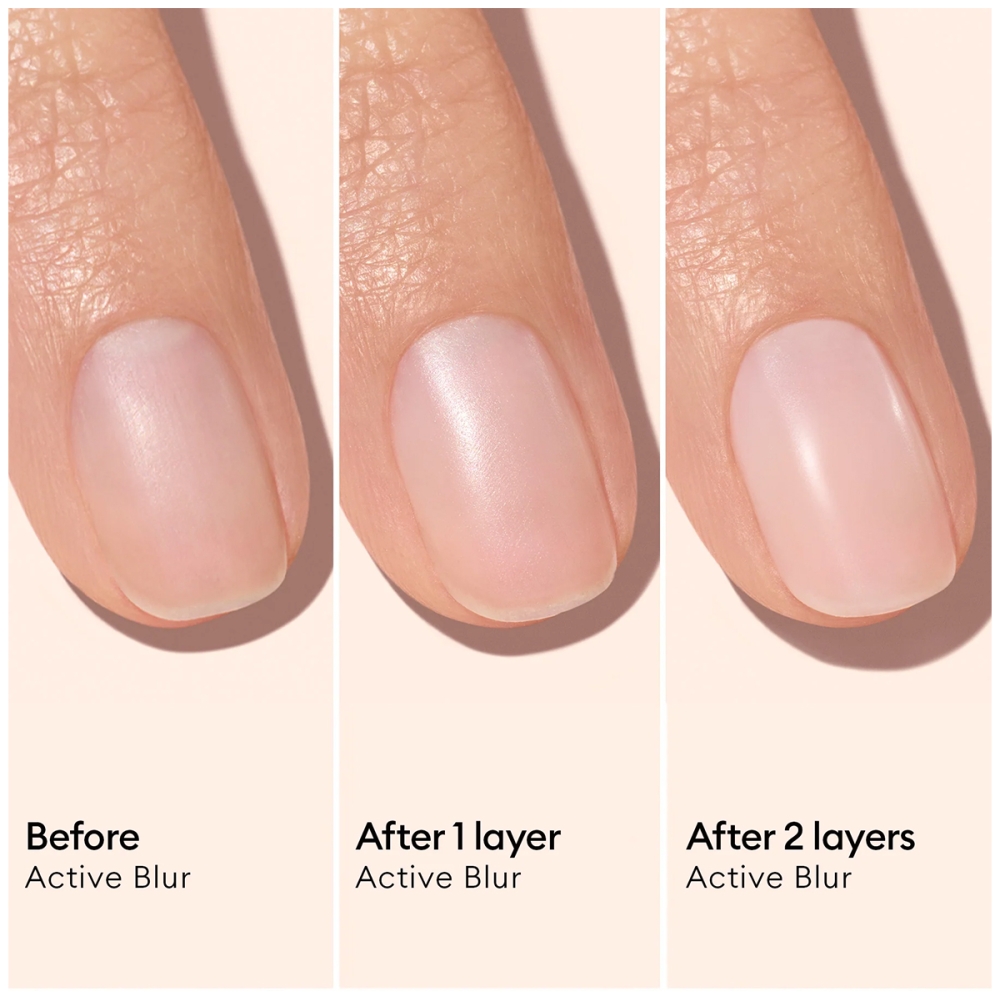 Manucurist “Active™ Blur” nagus puoselėjanti priemonė su švelniu atspalviu. Nagų priežiūros priemonės