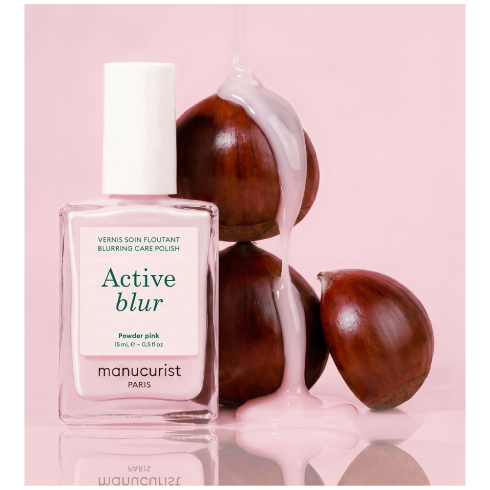 Manucurist “Active™ Blur” nagus puoselėjanti priemonė su švelniu atspalviu. Nagų priežiūros priemonės