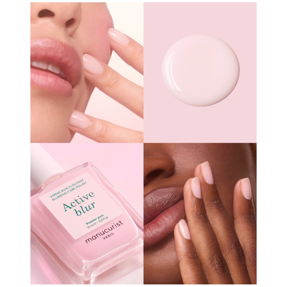 Manucurist “Active™ Blur” nagus puoselėjanti priemonė su švelniu atspalviu. Nagų priežiūros priemonės