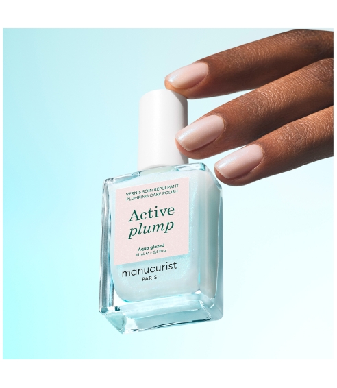 "Active™ Plump Aqua Glazed“ nagų priežiūros priemonė su kolagenu. Nagų priežiūros priemonės