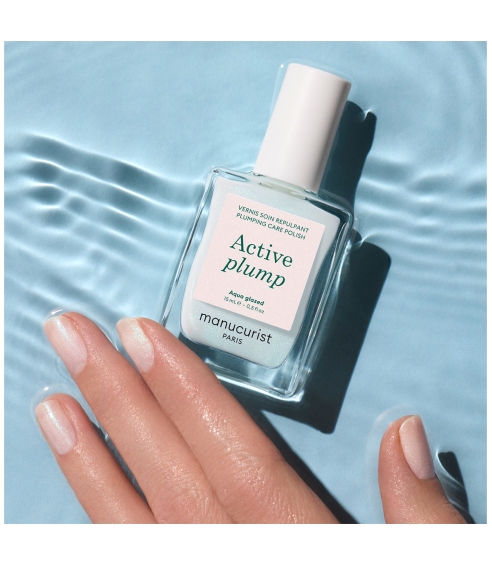 "Active™ Plump Aqua Glazed“ nagų priežiūros priemonė su kolagenu. Nagų priežiūros priemonės
