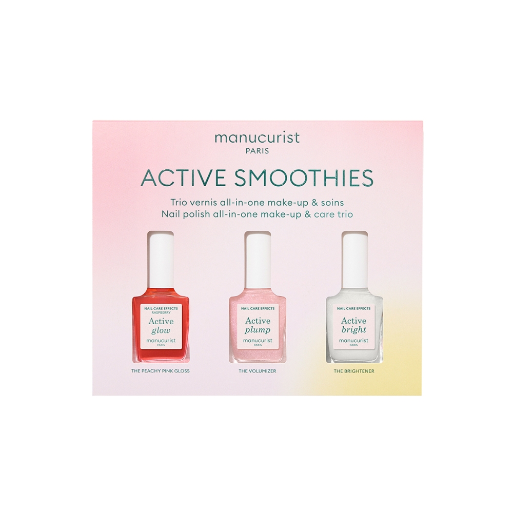 Manucurist “Active Smoothies Trio Set” kelioninis rinkinys. Nagų priežiūros priemonės