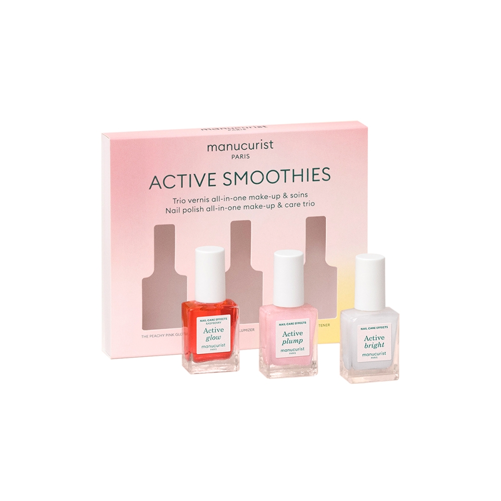 Manucurist “Active Smoothies Trio Set” kelioninis rinkinys. Nagų priežiūros priemonės