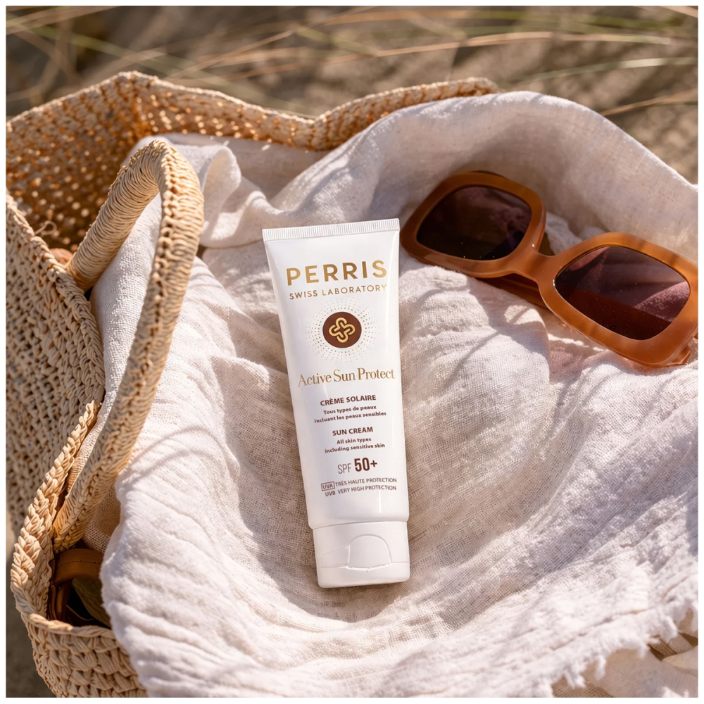 Perris Swiss Laboratory Veido kremai nuo saulės “Active Sun Protect SPF50+” apsauga nuo saulės veidui Perris Swiss Laboratory “Active Sun Protect SPF50+” apsauga nuo saulės veidui. Veido kremai nuo saulės