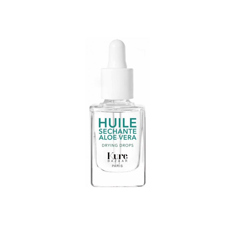 Kure Bazaar  "Aloe Vera Drying Drops" nagų lako džiūvimą greitinanti priemonė. Nagų priežiūros priemonės