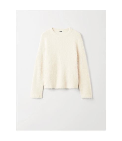 Alpaca Crewneck - feather white. Sweaters