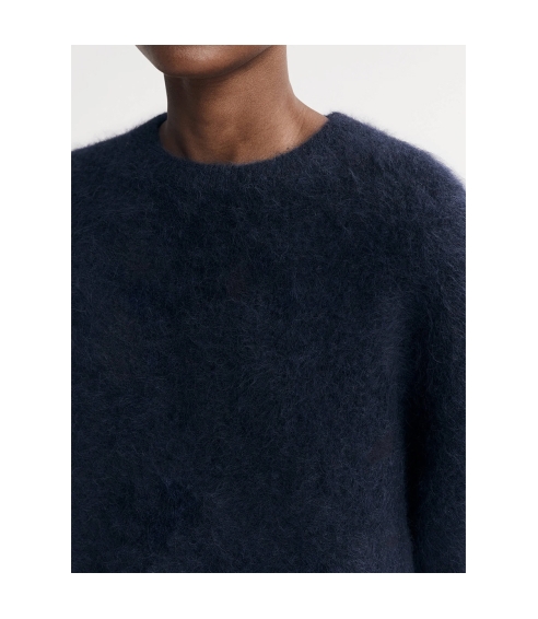 Alpaca Crewneck - Navy. Sweaters