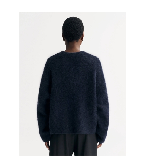 Alpaca Crewneck - Navy. Sweaters