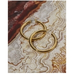 Amalfi Tube Hoops Gold. Earrings