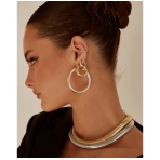 Amalfi Tube Hoops Silver. Earrings