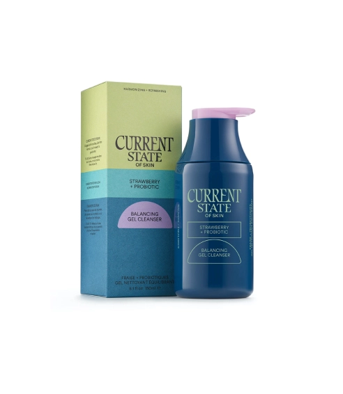 Strawberry + Probiotic balancing gel cleanser. Cleansers and exfoliators