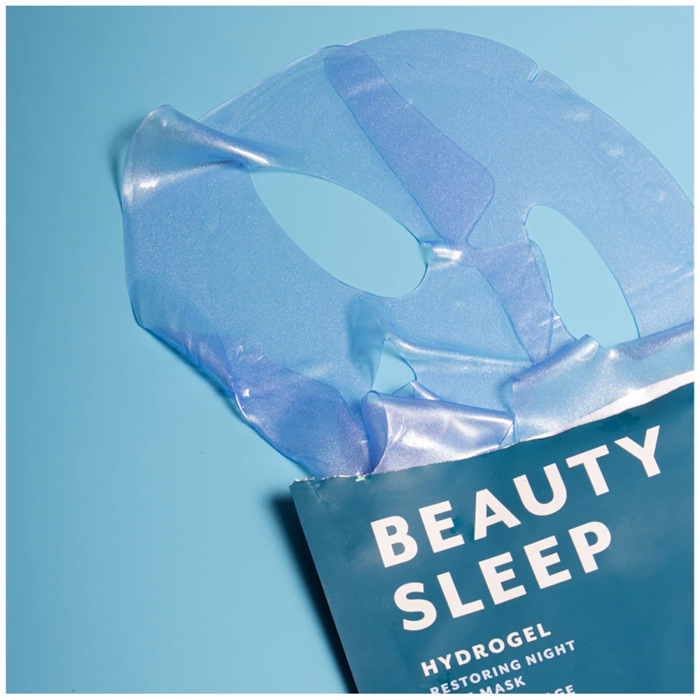 „Beauty Sleep“ hidrogelio veido kaukė. Hidrogelio kaukės