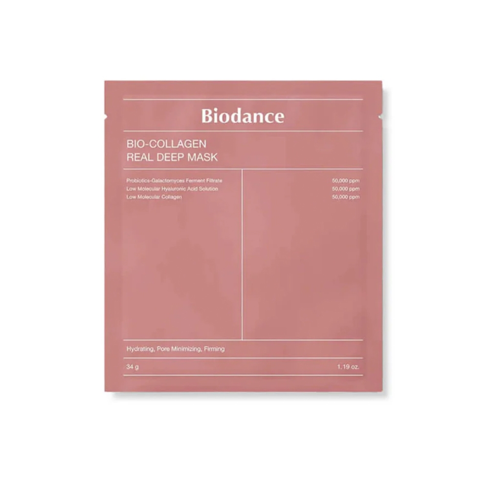BIODANCE BIODANCE "Bio-Collagen Real Deep Mask" veido kaukė su kolagenu. Lakštinės ir hidrogelio kaukės