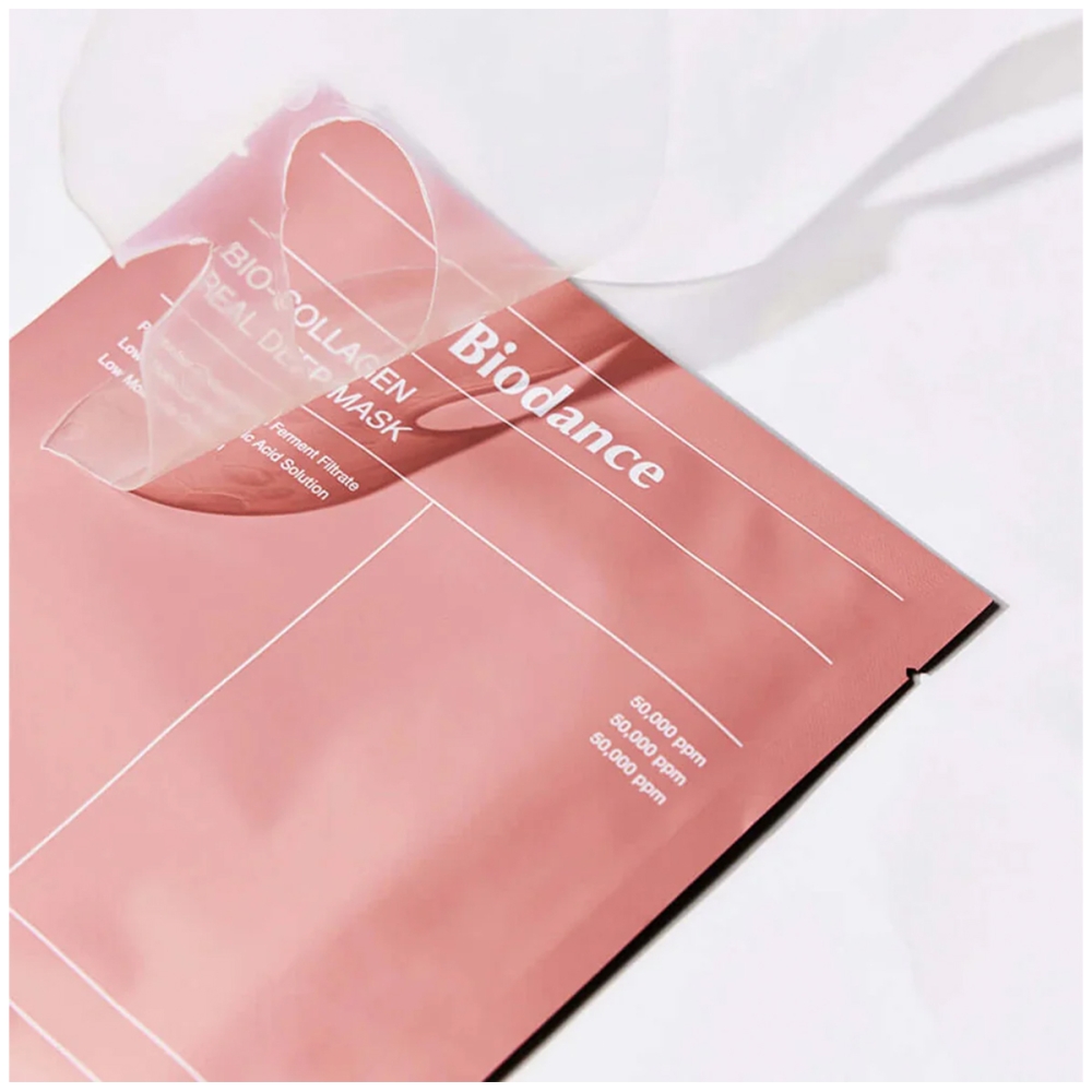 BIODANCE BIODANCE "Bio-Collagen Real Deep Mask" veido kaukė su kolagenu. Lakštinės ir hidrogelio kaukės