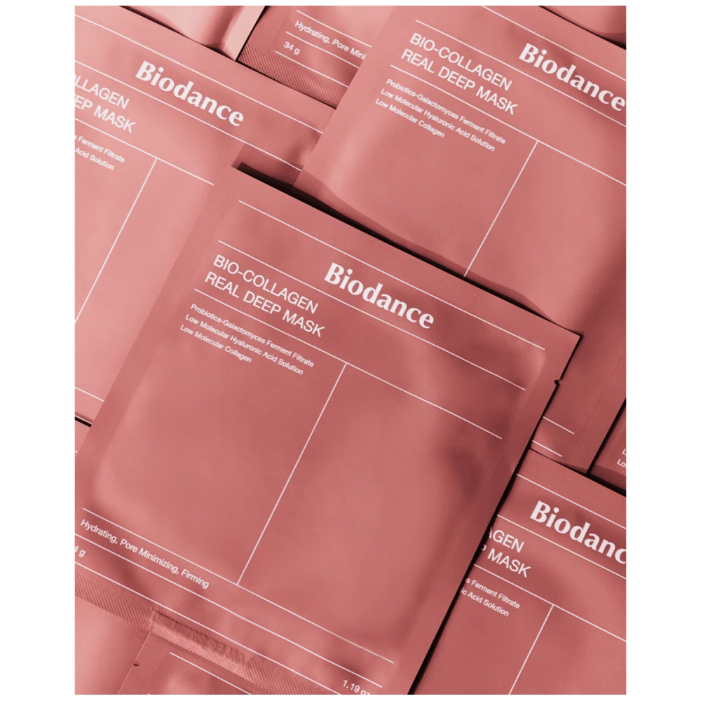 BIODANCE BIODANCE "Bio-Collagen Real Deep Mask" veido kaukė su kolagenu. Lakštinės ir hidrogelio kaukės