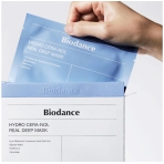 BIODANCE "Hydro Cera-nol Real Deep Mask" veido kaukė su keramidais. Lakštinės ir hidrogelio kaukės