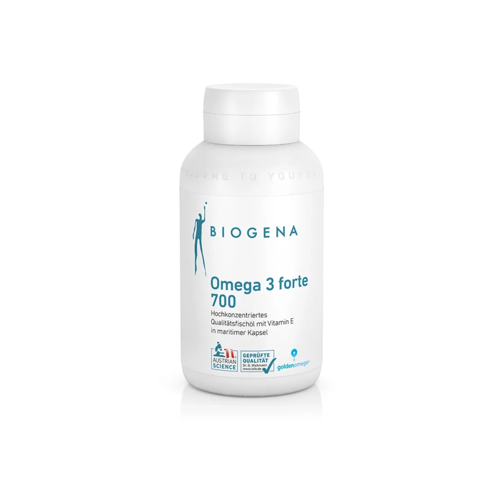 Biogena Omega 3 forte 700. Žuvų taukai ir Omega-3