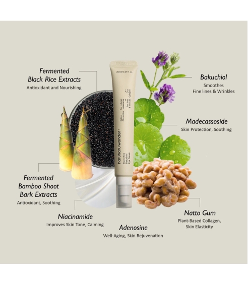 "Black Rice Bakuchiol Eye Cream" paakių kremas. Korėjietiška paakių priežiūra
