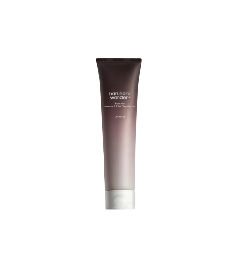 "Black Rice Moisture 5.5 Soft Cleansing Gel" veido prausiklis. Korėjietiški veido prausikliai