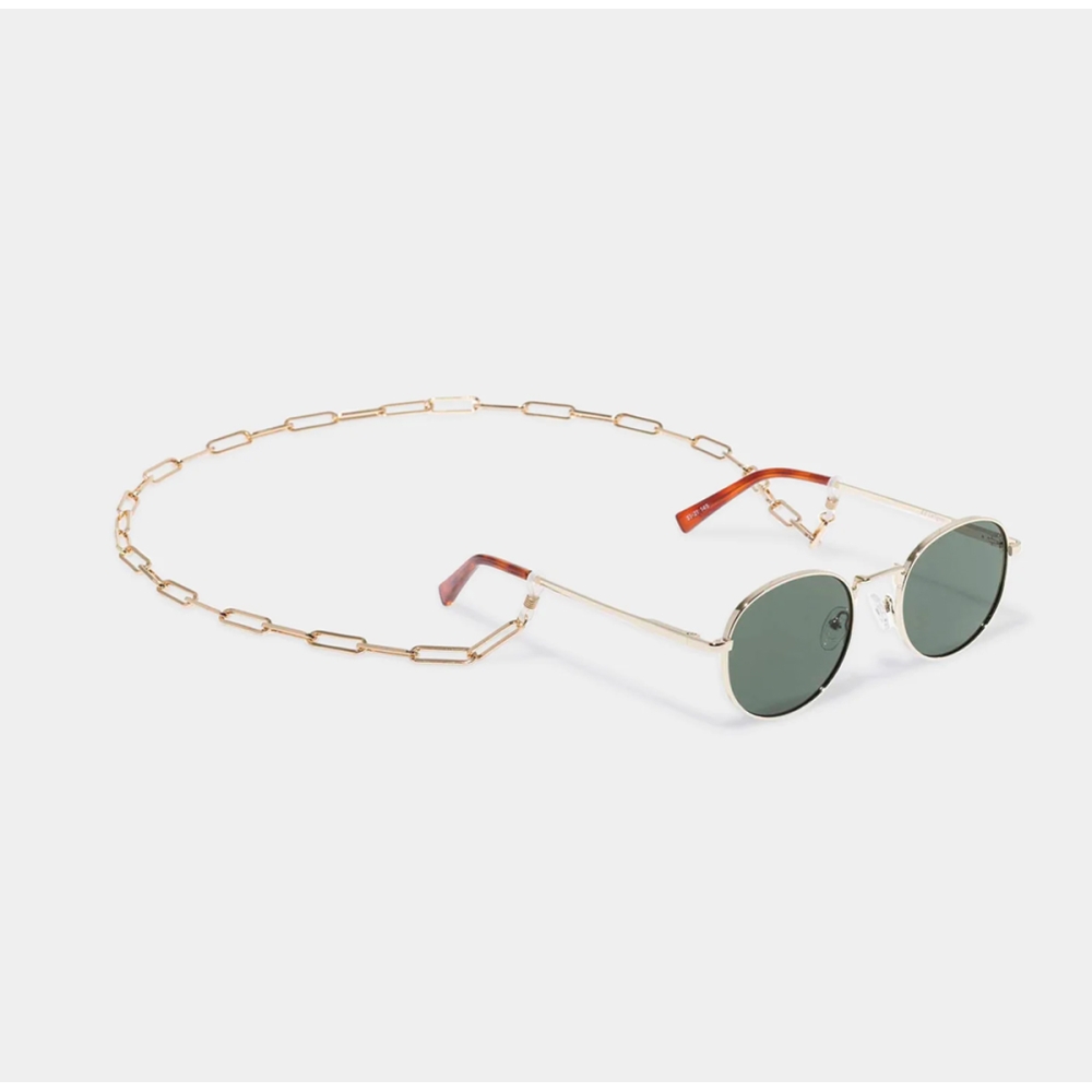 Le Specs Sunglasses Bold Link Neck Chain Gold Le Specs Bold Link Neck Chain Gold. Sunglasses