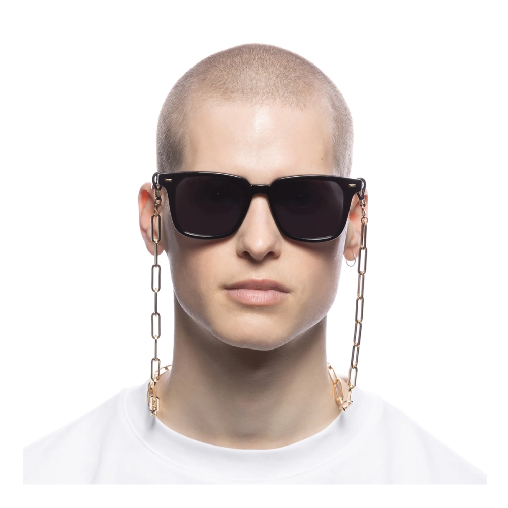 Le Specs Sunglasses Bold Link Neck Chain Gold Le Specs Bold Link Neck Chain Gold. Sunglasses