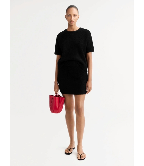 "Boucle" mini skirt - black. Skirts