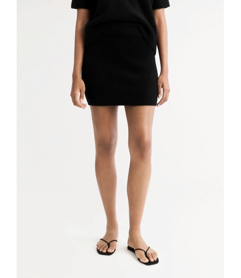 "Boucle" mini skirt - black. Skirts