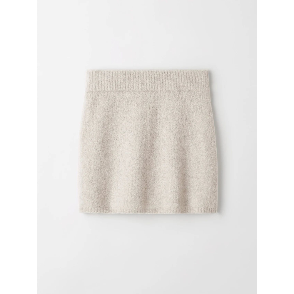 Soft Goat "Boucle" mini skirt - sand. Skirts