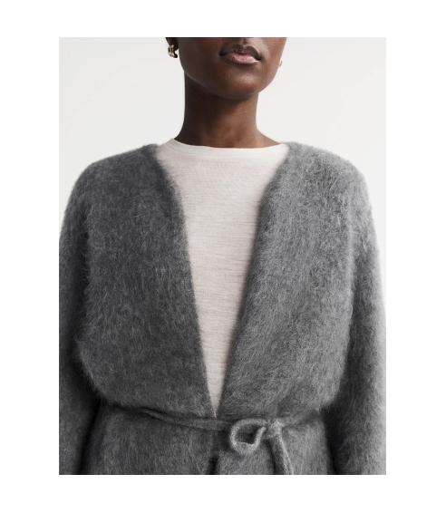 Brushed Cardigan - grey. Sweaters