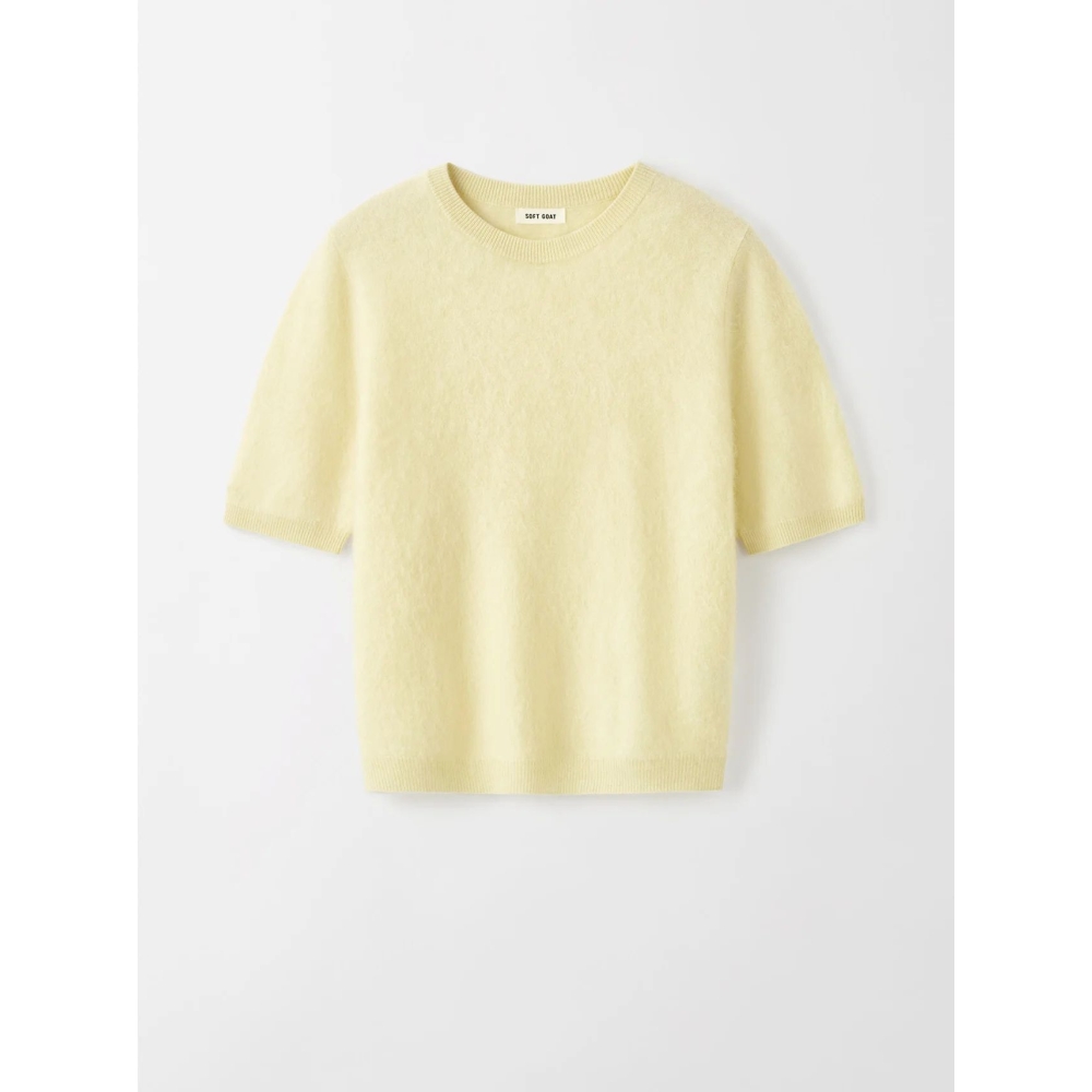 Soft Goat “Brushed Short Sleeve” . Sweaters
