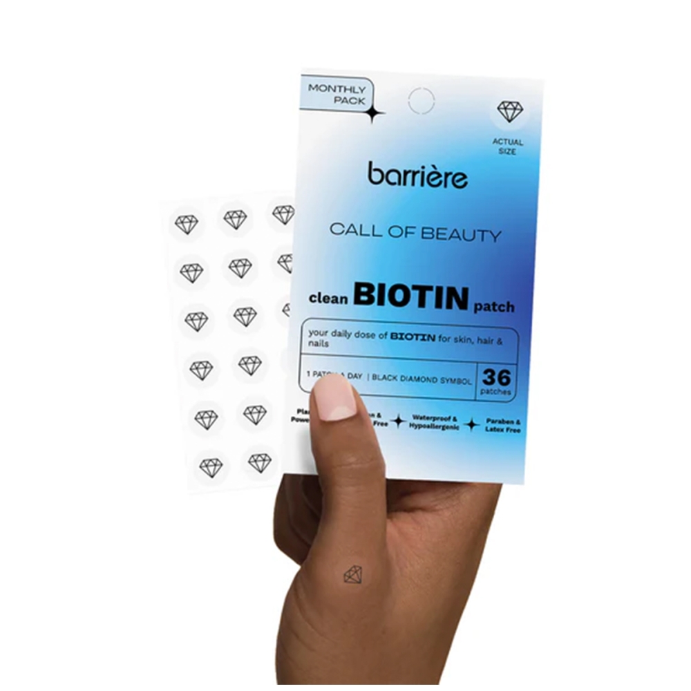 Barrière Call Of Beauty Biotin (B7): Black Diamond stickers. Transdermal patch