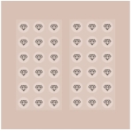 Call Of Beauty Biotin (B7): Black Diamond stickers. Body and bath