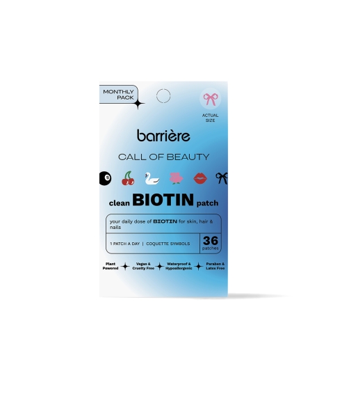 “Call Of Beauty Biotin (B7): Coquette Symbols” lipdukai su biotinu. Kūnui ir voniai