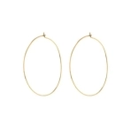 CAPRI WIRE Hoops tipo aukso spalvos auskarai. Auskarai
