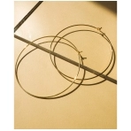 CAPRI WIRE Hoops tipo aukso spalvos auskarai. Auskarai