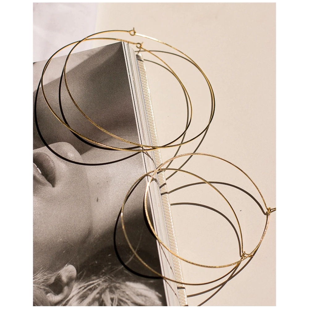 Luv Aj CAPRI WIRE Hoops tipo aukso spalvos auskarai. Auskarai