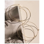 CAPRI WIRE Hoops tipo aukso spalvos auskarai. Auskarai