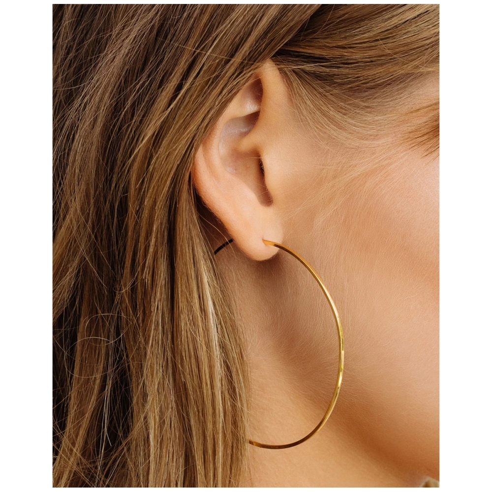 Luv Aj CAPRI WIRE Hoops tipo aukso spalvos auskarai. Auskarai