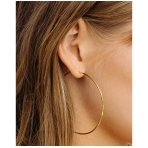 CAPRI WIRE Hoops tipo aukso spalvos auskarai. Auskarai