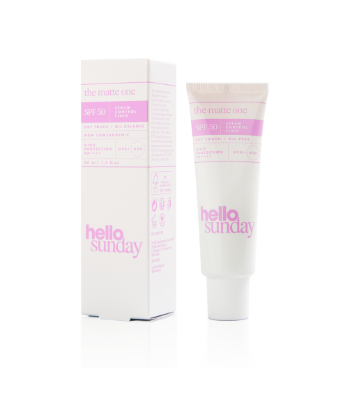 The matte one - sebum control SPF 50 moisturiser for oily and acne-prone skin. Face sunscreen