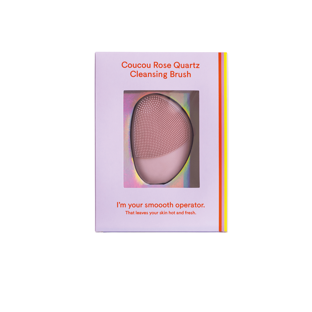 Coucou rožinio kvarco veido valymo prietaisas. Veido masažuokliai
