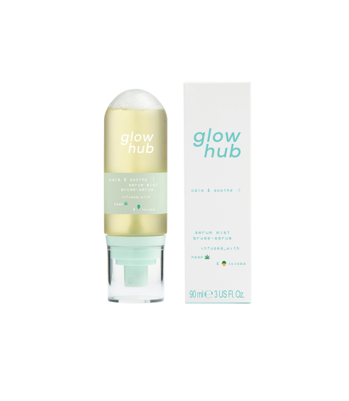 Glow Hub calm & soothe serum mist. Toners and mists