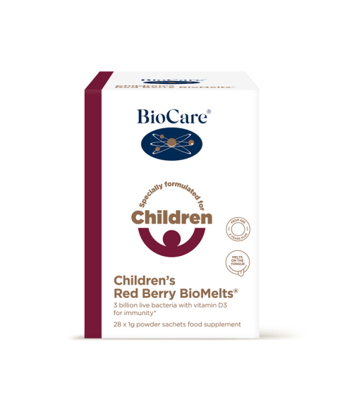 Children's Red Berry BioMelts - 28 Sachets. Live bacteria