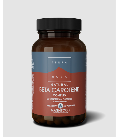 Natural Beta Carotene Complex maisto papildai. Vitaminai ir mineralai