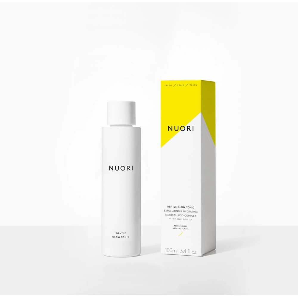 Nuori Gentle Glow Tonic. Products with acids