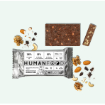 Human Food batonėlis su riešutų miksu ir šokoladu. Batonėliai