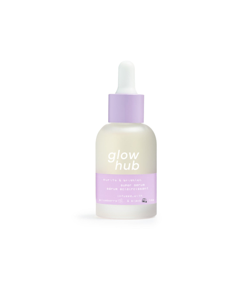 Glow Hub purify & brighten super serum. Serums